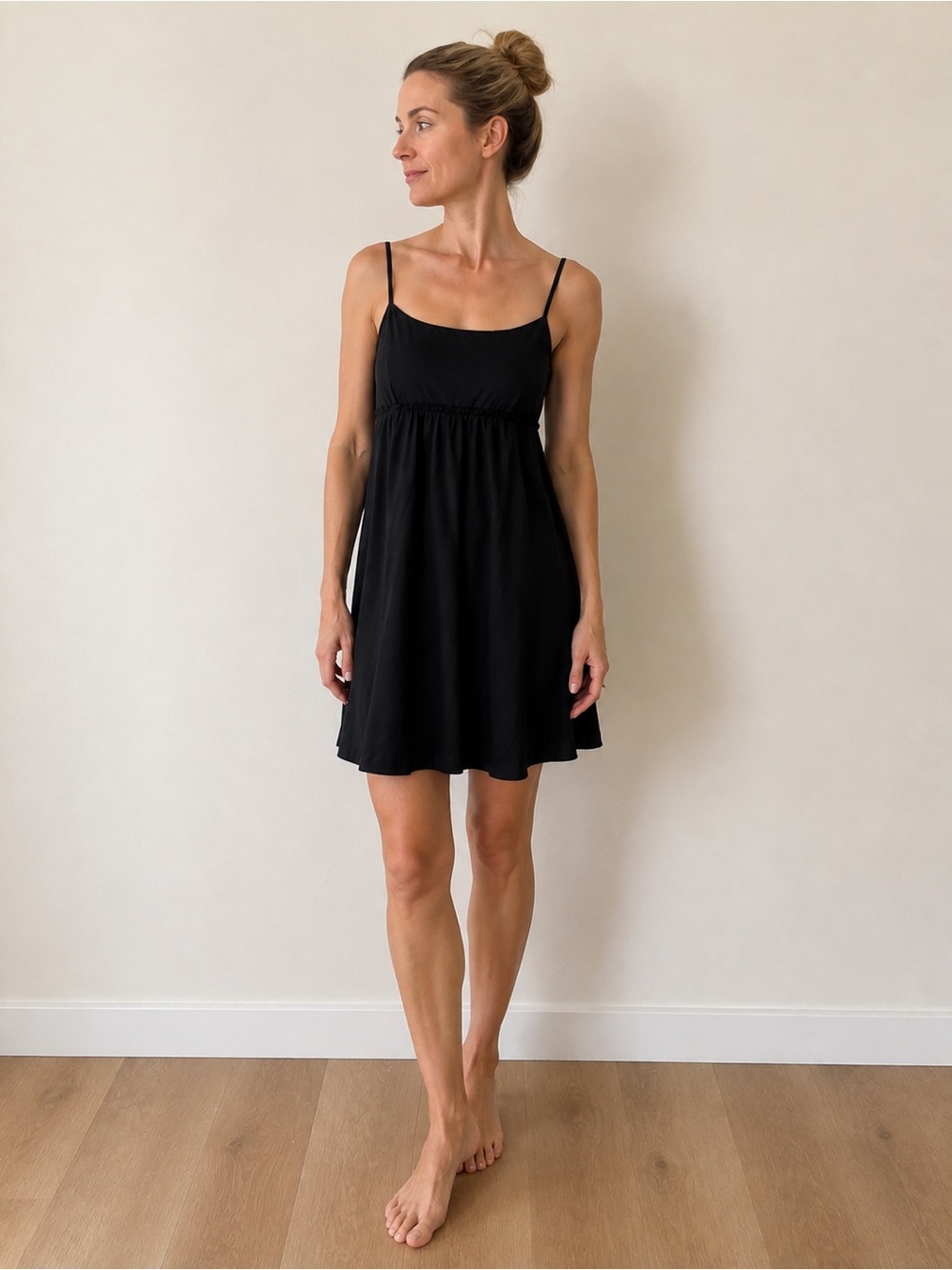 The Limited Black Spaghetti-Strap Chemise